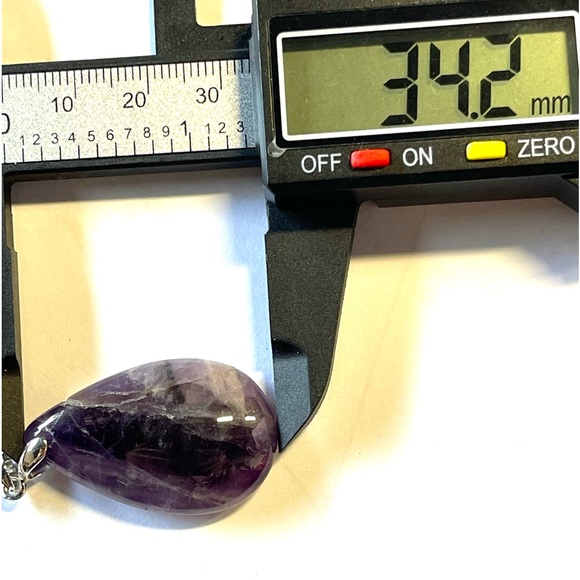 Natural Amethyst Pendant Set of 3 pieces Crystal Gemstone Jewelry - Picture 9 of 9